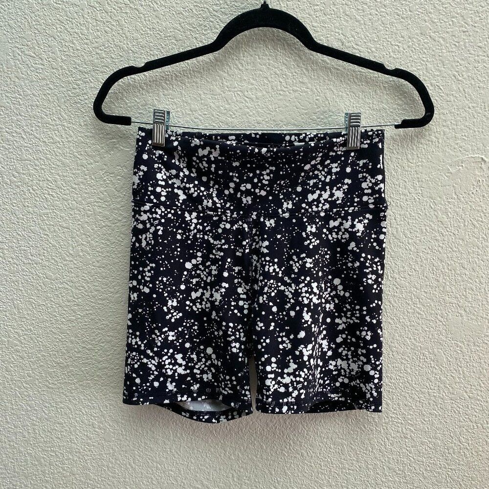 Fabletics Boost Powerhold High Waisted Shorts Small / Medium Black White Gym